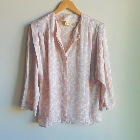 Liz Claiborne Tops - 80s Vintage Liz Claiborne Cotton Candy Pink Blouse